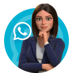 Bê com o símbolo do WhatsApp Bê com o símbolo do WhatsApp